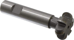 Whitney Tool Co. - 1/4" Radius, 1/2" Circle Diam, 1-1/2" Cutter Diam, Shank Connection, Convex Radius Cutter - 3/4" Shank Diam, 4" OAL, Carbide-Tipped, Uncoated, Profile Ground, 6 Teeth, Weldon Flat - Top Tool & Supply