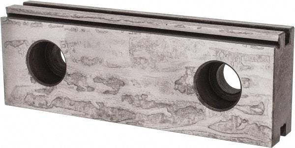 Kurt - 1 Piece Vise Jaw Plate - Steel, 3.969" Long, 0.672" Wide, 1.374" High - Top Tool & Supply