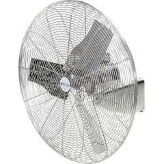 Airmaster - 30" Blade, 1/4 hp, 8,800 Max CFM, Single Phase Food Service Non-Oscillating Wall Mounting Fan - 115/230 Volts, 1 Speed - Top Tool & Supply