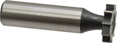 Interstate - 3/4" Diam x 5/32" Face Width, High Speed Steel, 10 Teeth, Shank Connection Woodruff Keyseat Cutter - Uncoated, 2-5/32" OAL x 1/2" Shank, Straight Teeth, ANSI 506, Old Standard 8 - Top Tool & Supply