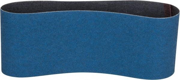 Norton - 3" Wide x 18" OAL, 80 Grit, Zirconia Alumina Abrasive Belt - Zirconia Alumina, Medium, Coated, Y Weighted Cloth Backing, Series 3X - Top Tool & Supply