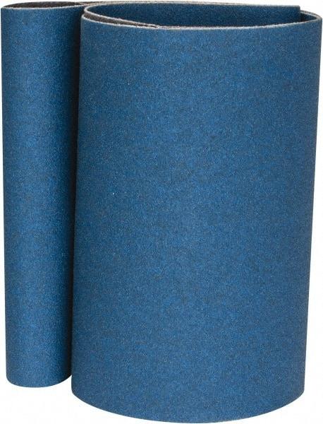 Norton - 4" Wide x 24" OAL, 120 Grit, Zirconia Alumina Abrasive Belt - Zirconia Alumina, Fine, Coated, Y Weighted Cloth Backing, Series 3X - Top Tool & Supply