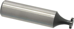 Interstate - 5/16" Diam x 1/16" Face Width, High Speed Steel, 6 Teeth, Shank Connection Woodruff Keyseat Cutter - Uncoated, 2-1/16" OAL x 1/2" Shank, Straight Teeth, ANSI 202-1/2, Old Standard 206 - Top Tool & Supply