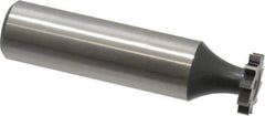 Interstate - 1/2" Diam x 3/32" Face Width, Cobalt, 8 Teeth, Shank Connection Woodruff Keyseat Cutter - Uncoated, 2-3/32" OAL x 1/2" Shank, Straight Teeth, ANSI 304, Old Standard 2 - Top Tool & Supply