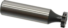 Interstate - 1/2" Diam x 1/8" Face Width, Cobalt, 10 Teeth, Shank Connection Woodruff Keyseat Cutter - Uncoated, 2-1/8" OAL x 1/2" Shank, Straight Teeth, ANSI 404, Old Standard 3 - Top Tool & Supply