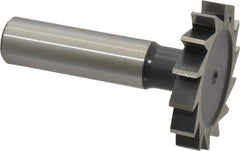 Interstate - 1-1/2" Diam x 1/4" Face Width, Cobalt, 16 Teeth, Shank Connection Woodruff Keyseat Cutter - Uncoated, 2-1/4" OAL x 1/2" Shank, Straight Teeth, ANSI 812, Old Standard 24 - Top Tool & Supply