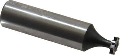 Interstate - 5/16" Diam x 1/16" Face Width, Cobalt, 8 Teeth, Shank Connection Woodruff Keyseat Cutter - Uncoated, 2-1/16" OAL x 1/2" Shank, Straight Teeth, ANSI 202-1/2, Old Standard 206 - Top Tool & Supply