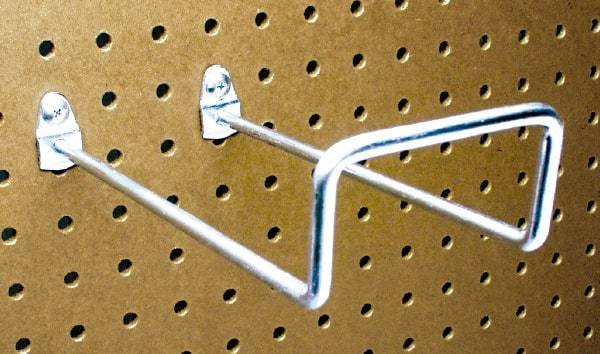 Triton - 2-3/4" ID, 1/4" Diam, 8" Long Double Closed End Loop Pegboard Hook - 8-5/8" Projection, 80° Bend, 2" Bend Length, Steel - Top Tool & Supply