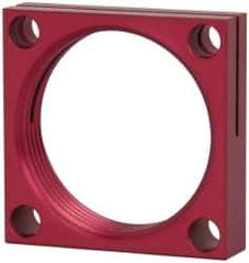 De-Sta-Co - 1-3/4 - 12 Thread, 0.2795" Mounting Hole, Aluminum Clamp Mounting Block - 1/2" Thick x 2" Long x 2" Wide - Top Tool & Supply