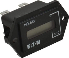 Durant - Supertwist LCD Display Hour Meter - 31.1mm High, 100AC-230AC Voltage, Solid State Hourmeter Rectangular - Top Tool & Supply