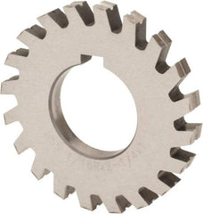 Value Collection - 11/16" Radius, 1-3/8" Circle Diam, 4-1/4" Cutter Diam, 1-3/8" Cutting Width, Arbor Connection, Concave Radius Cutter - High Speed Steel, Oxide Finish, Form Relieved, 10 Teeth - Top Tool & Supply