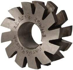 Value Collection - 1/4" Radius, 1/2" Circle Diam, 2-1/4" Cutter Diam, 1/2" Cutting Width, Arbor Connection, Concave Radius Cutter - High Speed Steel, Oxide Finish, Form Relieved, 10 Teeth - Top Tool & Supply