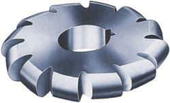 Value Collection - 11/32" Radius, 3" Diam, 12 Teeth, Arbor Connection, High Speed Steel Convex Radius Cutter - Form Relieved Relief, Bright Finish - Top Tool & Supply