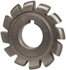 Value Collection - 11/64" Radius, 2-3/4" Diam, 12 Teeth, Arbor Connection, High Speed Steel Convex Radius Cutter - Form Relieved Relief, Bright Finish - Top Tool & Supply