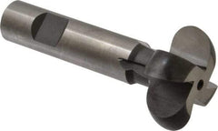 Made in USA - 3/8" Radius, 3/4" Circle Diam, 1-3/4" Cutter Diam, Shank Connection, Convex Radius Cutter - 3/4" Shank Diam, 4" OAL, High Speed Steel, Uncoated, Form Relieved, 4 Teeth, Weldon Flat - Top Tool & Supply