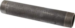 Made in USA - Schedule 80, 2" Diam x 12" Long Black Pipe Nipple - Threaded - Top Tool & Supply