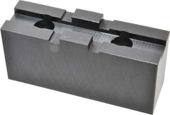 Bison - 10" Chuck Capacity, Tongue & Groove Attachment, Square Soft Lathe Chuck Jaw - 1 Jaw, Steel, 2-1/8" Btw Mount Hole Ctrs, 4-3/16" Long x 1-9/32" Wide x 2.028" High, 1/2" Groove - Top Tool & Supply