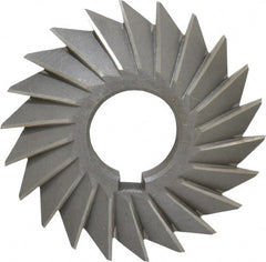 Value Collection - 3° 3" Cut Diam, 5/8" Cut Width, 1" Arbor, High Speed Steel Double-Angle Cutter - Top Tool & Supply