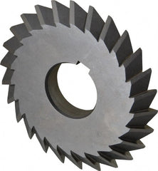 Value Collection - 4° 4" Cut Diam, 1/2" Cut Width, 1-1/4" Arbor, High Speed Steel Double-Angle Cutter - Top Tool & Supply