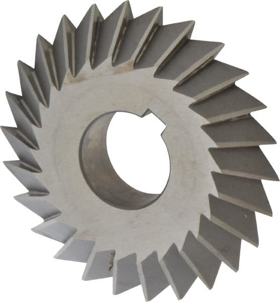 Value Collection - 4° 4" Cut Diam, 3/4" Cut Width, 1-1/4" Arbor, High Speed Steel Double-Angle Cutter - Top Tool & Supply