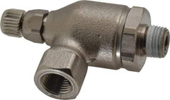 Legris - 1/8" NPT Metal Threaded Flow Control Regulator - 0 to 145 psi, Treated Brass Material & Viton O-Ring - Top Tool & Supply