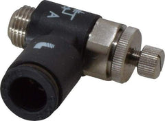 Legris - 8mm Tube OD x 1/8" BSPP Miniature Flow Control Regulator - 0 to 145 psi & Nylon Material - Top Tool & Supply