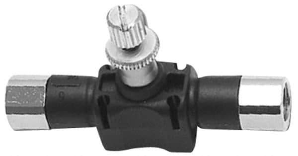 Legris - 1/2" NPT Threaded In-Line Flow Control Valve - 0 to 145 psi & Nylon Material - Top Tool & Supply