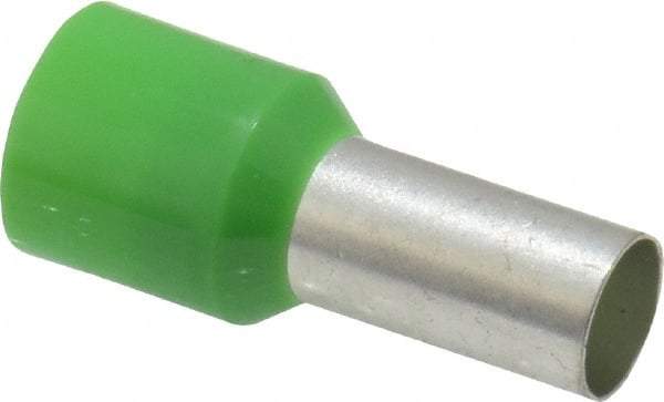 ACI - 6 AWG, Partially Insulated, Crimp Electrical Wire Ferrule - 12mm Long x 6.2mm Diameter Pin, 22.2mm Overall Length - Top Tool & Supply