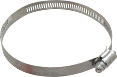 Made in USA - 4-1/2" ID Stainless Steel Duct Hose Clamp - 1/2" Long - Top Tool & Supply