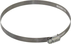 Made in USA - 6-1/2" ID Stainless Steel Duct Hose Clamp - 1/2" Long - Top Tool & Supply