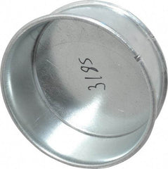 Made in USA - 6" ID Galvanized Duct End Cap - 2" Long, 24 Gage - Top Tool & Supply