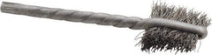 Osborn - 5/8" Diam Flat Steel Tube Brush - 0.008" Filament Diam, 5/8" Brush Length, 2-1/4" OAL, 1/8" Diam Shank - Top Tool & Supply