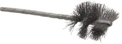 Osborn - 1" Diam Helical Steel Tube Brush - 0.008" Filament Diam, 1" Brush Length, 3-1/2" OAL, 1/8" Diam Shank - Top Tool & Supply