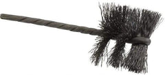 Osborn - 1-1/4" Diam Helical Steel Tube Brush - 0.008" Filament Diam, 1" Brush Length, 3-1/2" OAL, 1/8" Diam Shank - Top Tool & Supply