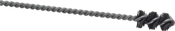 Osborn - 0.515" Diam Helical Nylon Tube Brush - 1" Brush Length, 5" OAL, 0.169" Diam Shank - Top Tool & Supply