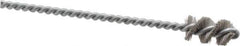 Osborn - 0.515" Diam Helical Nylon Tube Brush - 1" Brush Length, 5" OAL, 0.169" Diam Shank - Top Tool & Supply