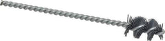 Osborn - 0.64" Diam Helical Nylon Tube Brush - 1" Brush Length, 5" OAL, 0.169" Diam Shank - Top Tool & Supply