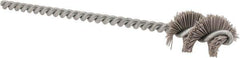 Osborn - 0.64" Diam Helical Nylon Tube Brush - 1" Brush Length, 5" OAL, 0.169" Diam Shank - Top Tool & Supply