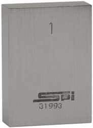 SPI - 0.146" Rectangular Steel Gage Block - Accuracy Grade AS-1, Includes NIST Traceability Certification - Top Tool & Supply