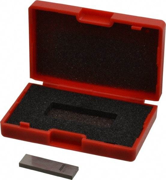 SPI - 0.1002" Rectangular Steel Gage Block - Accuracy Grade 0, Includes NIST Traceability Certification - Top Tool & Supply