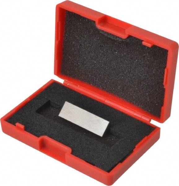 SPI - 0.1009" Rectangular Steel Gage Block - Accuracy Grade 0, Includes NIST Traceability Certification - Top Tool & Supply