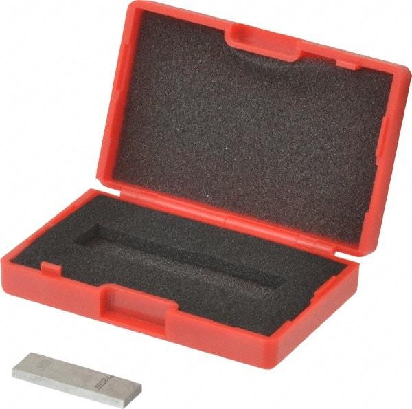 SPI - 0.103" Rectangular Steel Gage Block - Accuracy Grade 0, Includes NIST Traceability Certification - Top Tool & Supply