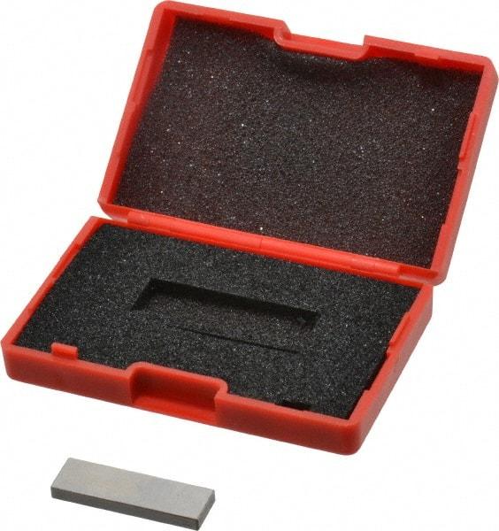 SPI - 0.121" Rectangular Steel Gage Block - Accuracy Grade 0, Includes NIST Traceability Certification - Top Tool & Supply