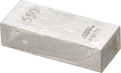 SPI - 0.55" Rectangular Steel Gage Block - Accuracy Grade 0, Includes NIST Traceability Certification - Top Tool & Supply