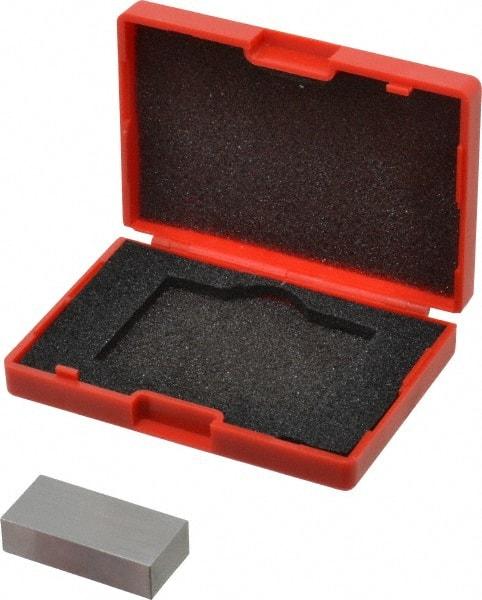 SPI - 0.65" Rectangular Steel Gage Block - Accuracy Grade 0, Includes NIST Traceability Certification - Top Tool & Supply