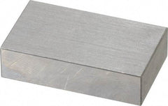 SPI - 0.8" Rectangular Steel Gage Block - Accuracy Grade 0, Includes NIST Traceability Certification - Top Tool & Supply