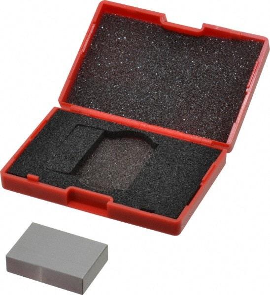 SPI - 0.95" Rectangular Steel Gage Block - Accuracy Grade 0, Includes NIST Traceability Certification - Top Tool & Supply