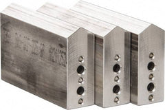 Northfield - 4" & Up Chuck Capacity, Northfield Air Style Attachment, Square Soft Lathe Chuck Jaw - 3 Jaws, Aluminum, 1.895mm Long x 3/4" Wide x 3" High - Top Tool & Supply