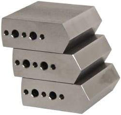 Northfield - 4" & Up Chuck Capacity, Northfield Air Style Attachment, Square Soft Lathe Chuck Jaw - 3 Jaws, Steel, 1.895mm Long x 3/4" Wide x 1-1/2" High - Top Tool & Supply