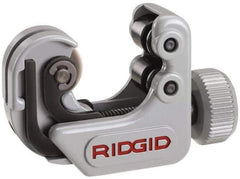 Ridgid - 1/4" to 1-1/8" Pipe Capacity, Mini Tube Cutter - Cuts Copper, Aluminum, Brass, 2-1/4" OAL - Top Tool & Supply